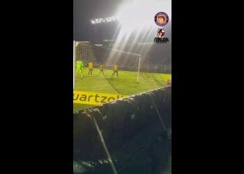 Repórter captura o gol de Hugo Moura contra o Cuiabá de um ângulo diferente; veja aqui
