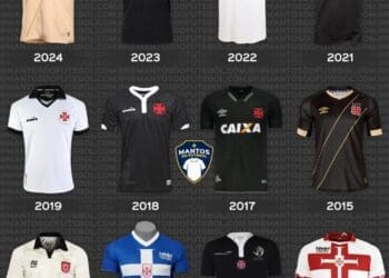 Revisite as últimas 12 camisas 3 apresentadas pelo Vasco.