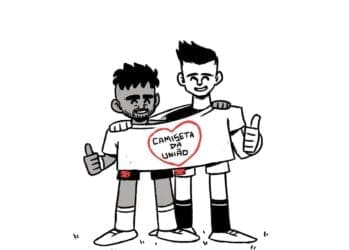 Confira a caricatura que celebra a vitória do Vasco contra o Bahia.