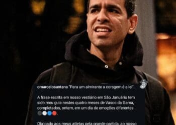 Marcelo Sant’Ana: ‘A citação que temos em nosso vestiário em São Januário tem sido meu norte durante esses quatro meses no Vasco da Gama’