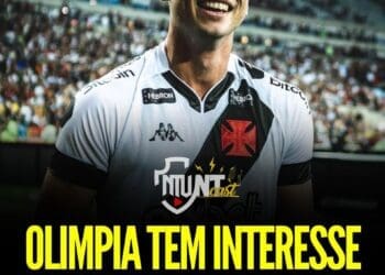 Emprestado pelo Vasco, Capasso não deve voltar ao clube; Olimpia tem intenção de efetivar a contratação do zagueiro.
