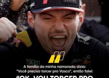 Piloto Max Verstappen expressa seu apoio ao Vasco