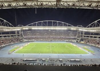 Engenhão acolheu 32.007 espectadores para o confronto entre Botafogo e Vasco.