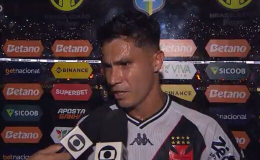Entrevista de Galdames em Botafogo x Vasco — Foto: Reprodução