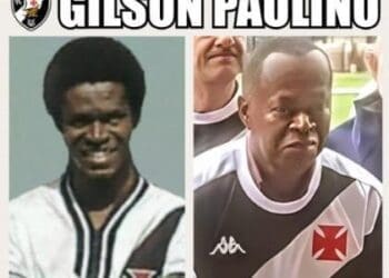 Campeão do Campeonato Brasileiro e da Taça GB pelo Vasco em 1974, Gilson Paulino celebra 71 anos.