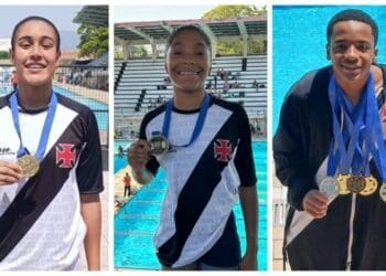 Natação: Três atletas do Vasco irão representar o clube no Campeonato Brasileiro Juvenil de Verão