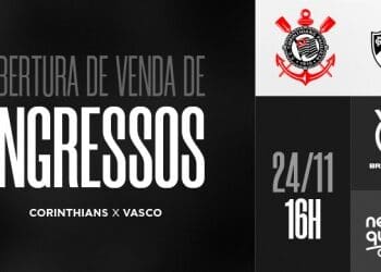 Informações sobre bilhetes para Corinthians x Vasco