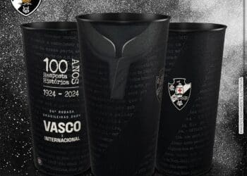 Confira o copo que será comercializado nesta quinta-feira em São Januário.