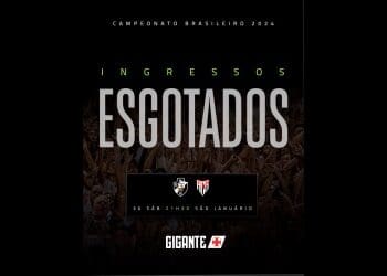 INGRESSOS PARA VASCO X ATLÉTICO-GO JÁ SE ESGOTARAM