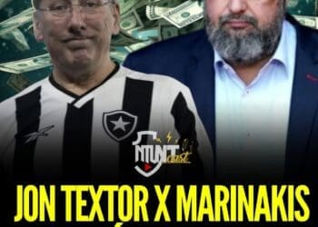 Evangelos Marinakis possui um patrimônio aproximadamente três vezes superior ao de John Textor, proprietário do Botafogo.