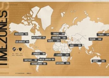 Vasco divulga o horário da partida contra o Atlético-MG em diferentes regiões do mundo.