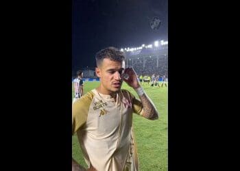 Vasco divulga entrevista com Philippe Coutinho após partida contra o Atlético-MG