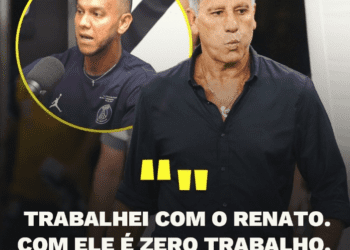Hoje no Vasco, Souza comentou em entrevista que Renato Gaúcho era ‘nenhum esforço’.