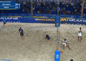 Futevôlei: Vasco supera o São Paulo por 2 a 0 na Liga Nacional com Dedé em destaque
