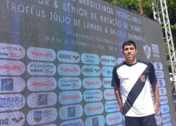 Natação: Gabriel Delahaye foi o representante do Vasco no Campeonato Brasileiro Júnior e Sênior