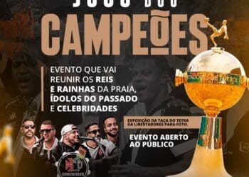 Beach Soccer: Neste sábado, Vasco apresenta a Taça da Libertadores em evento em Copacabana
