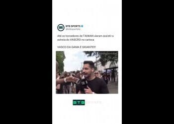 Torcedor de Taiwan acompanhou a partida em São Januário; confira