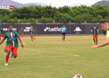 Time principal do Vasco venceu o Paraíba do Sul/Porto Real com um placar de 7 a 0 em jogo-treino realizado neste domingo.