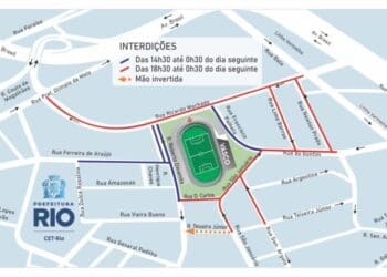 CET-Rio divulga detalhes das interdições ao redor de São Januário para Vasco x Bangu