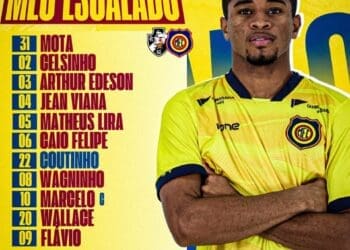 Confira a escalação do Madureira para a partida contra o Vasco.