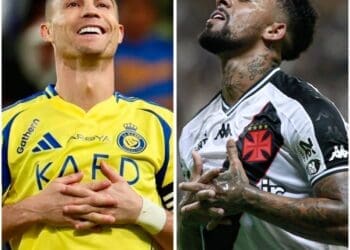 Paulinho imitou gesto de Cristiano Ronaldo ao celebrar seu gol contra o Madureira; confira a comparação