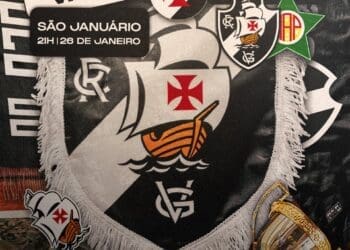Confira a arte promocional do jogo entre Vasco e Portuguesa.
