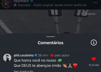 Philippe Coutinho comemora retorno de Neymar ao futebol brasileiro; atleta fechou acordo com o Santos.