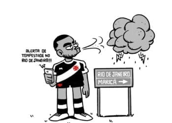 Confira a charge que ilustra a vitória do Vasco sobre o Maricá.