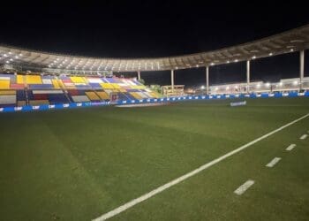 Confira imagens do gramado do Kleber Andrade, onde ocorreu o confronto entre União e Vasco.