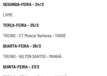 Elenco do Vasco realizará 2 treinos no Engenhão antes da partida contra o Flamengo