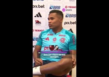 Alex Sandro, do Flamengo: ‘Compreendo a posição do Vasco, pois se eles realizassem as duas partidas no Maracanã, seria como se estivessem disputando dois jogos fora de casa’