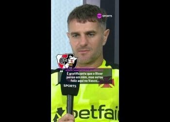 Vegetti comenta sobre o interesse do River Plate e assegura que seu foco está no Vasco; assista ao vídeo.