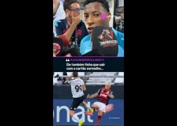 Jogador do Flamengo afirma que Vegetti merecia cartão vermelho