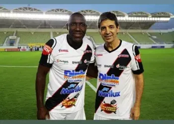 Odvan, Mauro Galvão, Donizete e Válber marcaram presença em um jogo festivo na cidade de Presidente Kennedy (ES).