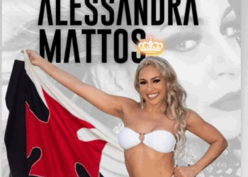 Alessandra Mattos é a soberana da bateria da escola de samba Força Jovem.