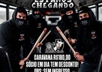 Ira Jovem revela caravana para Corinthians x Vasco, em abril, na cidade de São Paulo