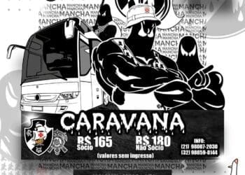 Mancha Negra revela programação de caravana para o jogo Corinthians x Vasco, que ocorrerá em São Paulo, em abril.