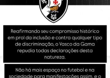 Vasco critica declaração do presidente da Conmebol, que afirmou que Libertadores sem equipes brasileiras seria como ‘Tarzan sem Chita’