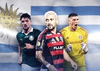 Campeonato Brasileiro lidera entre ligas europeias como a que mais convoca jogadores no Uruguai.