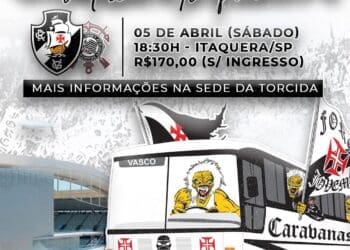 Força Jovem e GDA divulgam caravanas para o jogo Corinthians x Vasco
