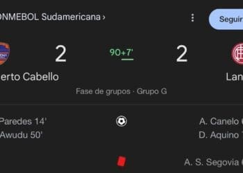 Puerto Cabello e Lanús ficam no empate em 2 a 2 na Venezuela, na fase de grupos da Sul-Americana que conta com o Vasco.