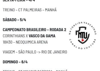 Jogadores do Vasco realizaram treinamento no CT do Palmeiras na manhã desta sexta-feira.