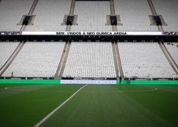 Vasco compartilha imagem do Itaquerão, cenário da partida contra o Corinthians