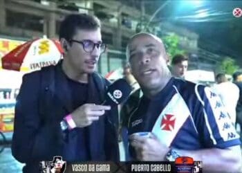 Torcedor ofendeu Carille durante entrevista para a VascoTV; confira