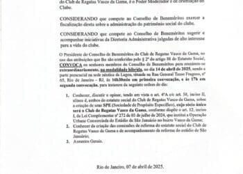 Conselho de Beneméritos irá se reunir em 14/04 para debater a reforma do estatuto e a modernização de São Januário.
