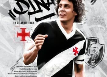 Vasco presta homenagem a Roberto Dinamite: ‘Hoje celebramos 71 anos do nascimento de Carlos Roberto de Oliveira, nosso Eterno Camisa 10’