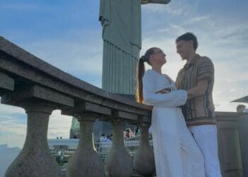 Nuno Moreira realizou uma visita ao Cristo Redentor.