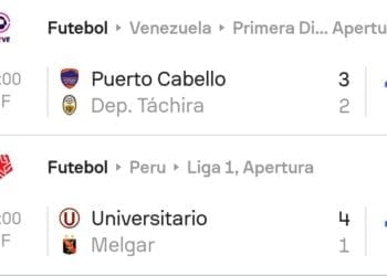 Adversários do Vasco na Sul-Americana, Puerto Cabello triunfa no Venezuelano e Melgar sofre goleada no Peruano; assista aos gols