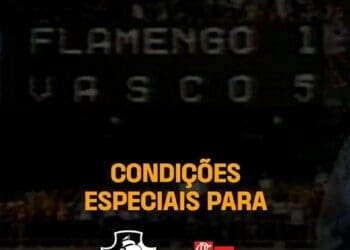 Vasco lança campanha promocional para sócios no duelo contra o Flamengo