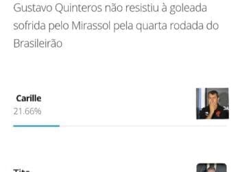 Fábio Carille é o treinador mais votado na pesquisa realizada entre os torcedores do Grêmio, que dispensou Gustavo Quinteros.